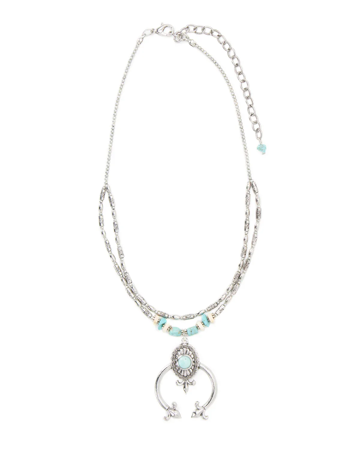 Cowgirl Confetti Turquoise Blossom Necklace